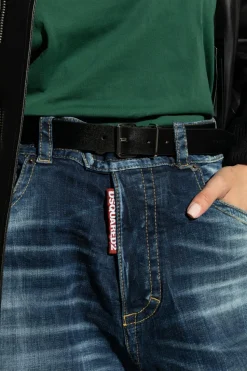 Dsquared2 BLACK Leather belt