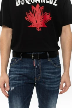 Dsquared2 BLACK Leather belt