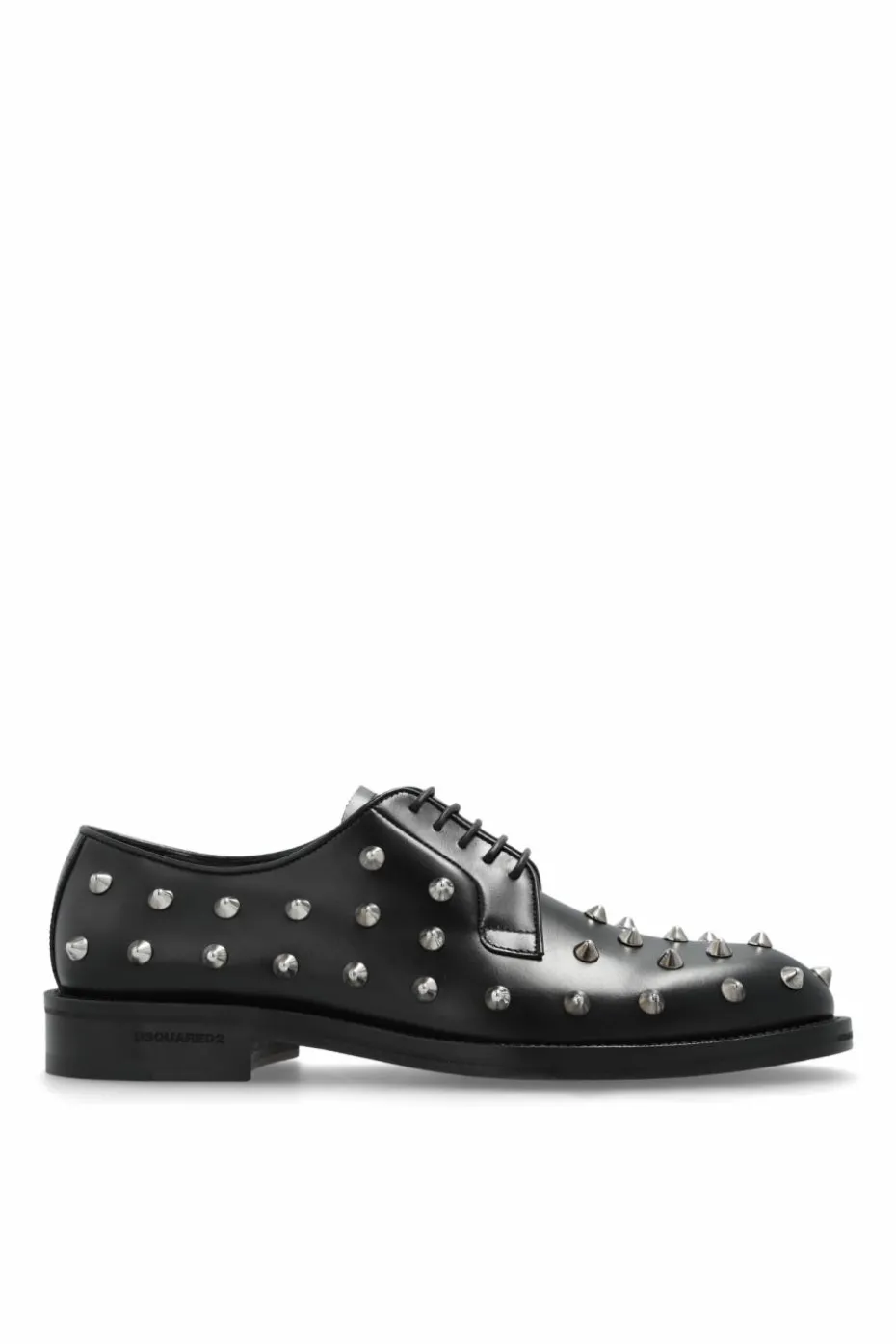 Dsquared2 BLACK Leather boots with studs