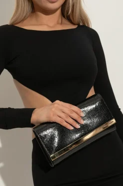 Dsquared2 BLACK Leather clutch