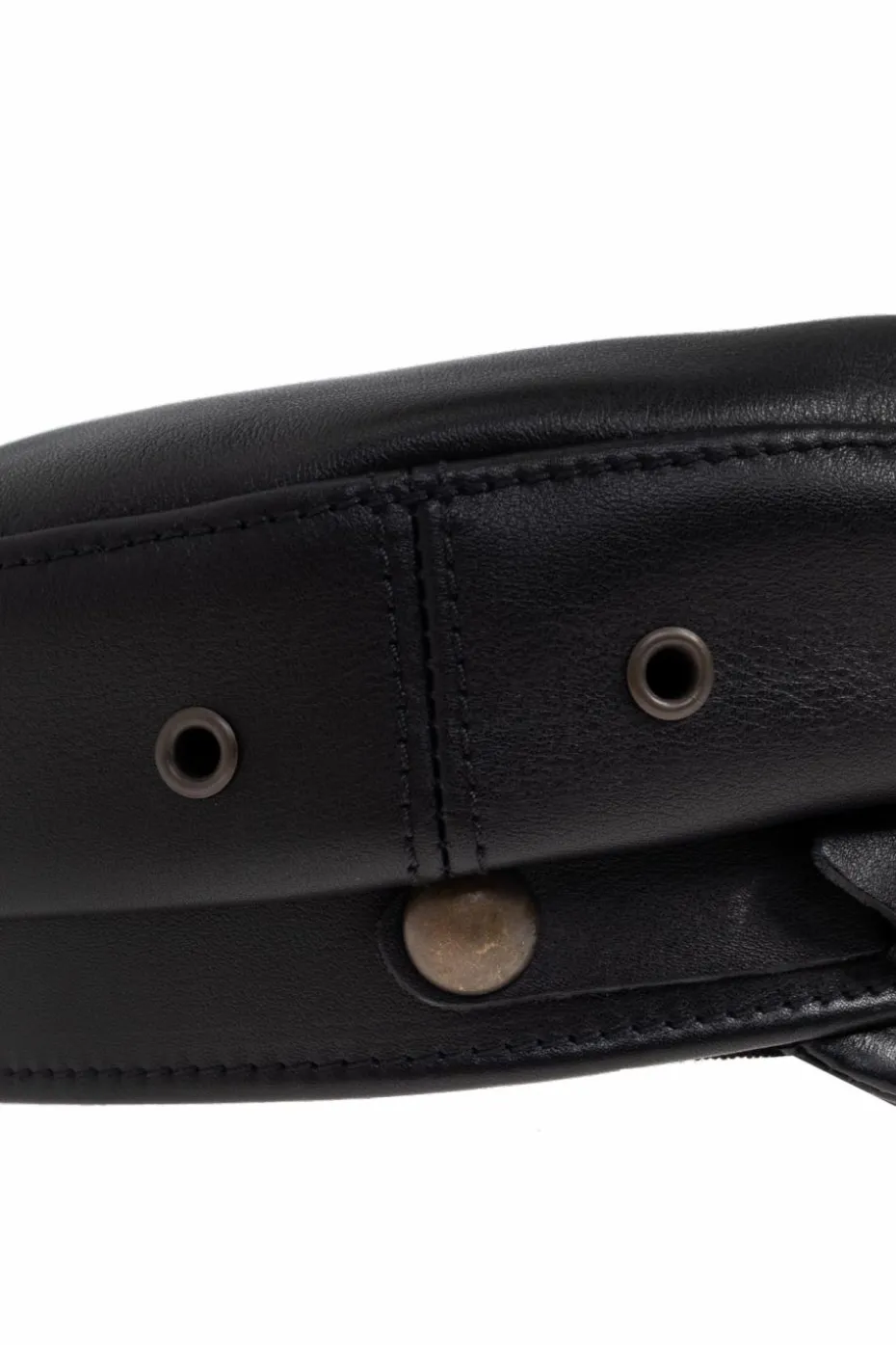 Dsquared2 BLACK Leather flat cap