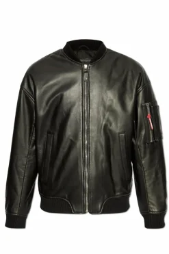 Dsquared2 BLACK Leather jacket