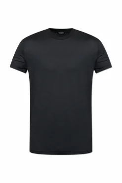 Dsquared2 BLACK Lingerie-style T-shirt with a crew neckline