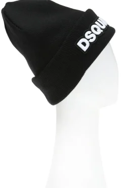 Dsquared2 BLACK Logo-embroidered hat
