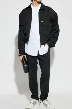 Dsquared2 BLACK Pants with logo