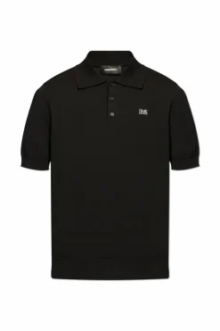 Dsquared2 BLACK Polo with logo