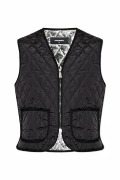Dsquared2 BLACK Quilted vest