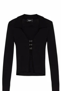 Dsquared2 BLACK Ribbed cardigan