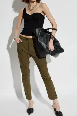 Dsquared2 BLACK Ribbed Top