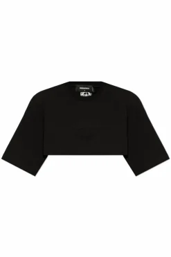Dsquared2 BLACK Short loose-fitting t-shirt