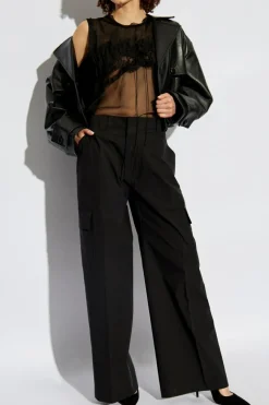 Dsquared2 BLACK Sleeveless silk top
