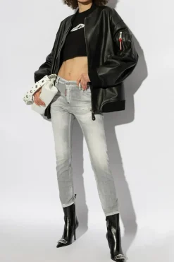 Dsquared2 BLACK Sleeveless cropped top