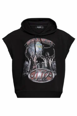 Dsquared2 BLACK Sleeveless sweatshirt