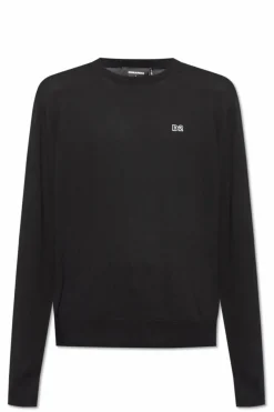 Dsquared2 BLACK Sweater with logo