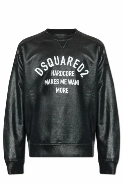 Dsquared2 BLACK Sweatshirt with logo