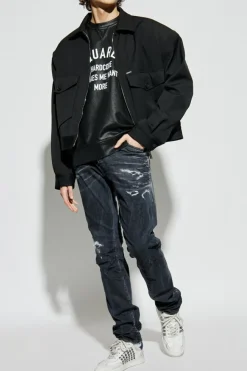 Dsquared2 BLACK Sweatshirt with logo