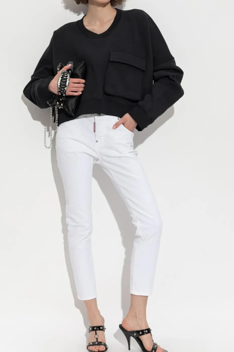 Dsquared2 BLACK Sweatshirt with pocket