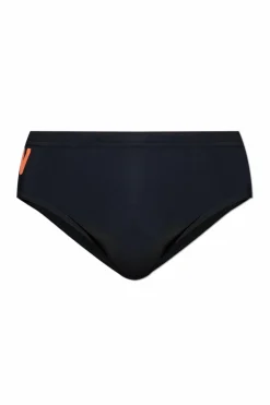 Dsquared2 BLACK Swim briefs with logo