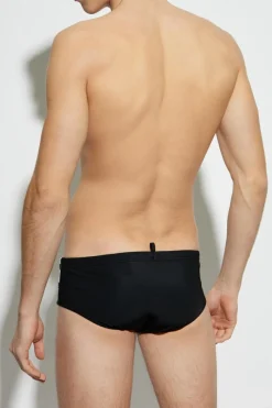 Dsquared2 BLACK Swim briefs with logo