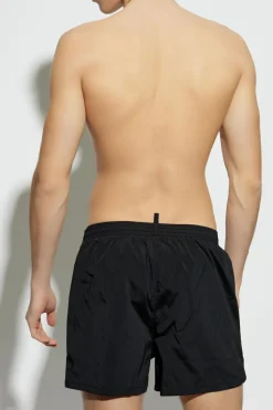 Dsquared2 BLACK Swim shorts with logo