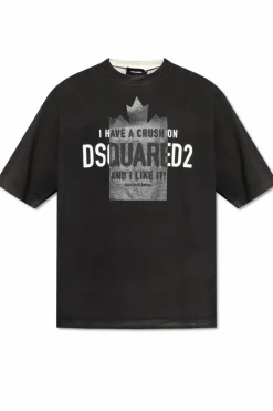 Dsquared2 BLACK T-shirt with logo