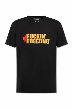 Dsquared2 BLACK T-shirt with print