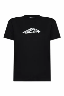 Dsquared2 BLACK T-shirt with logo