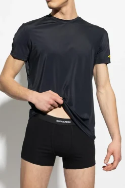 Dsquared2 BLACK T-shirt with logo
