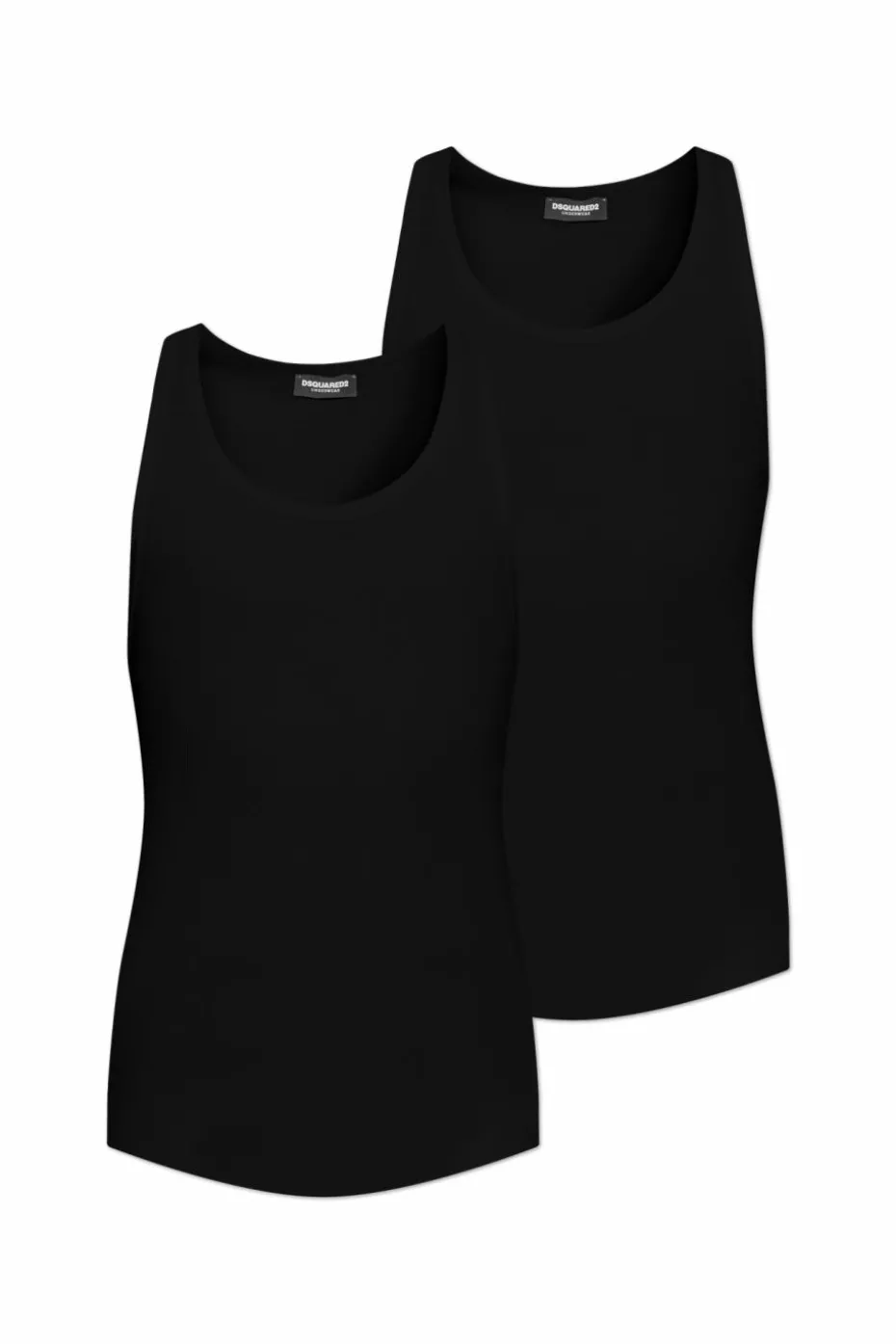 Dsquared2 BLACK Two-pack sleeveless T-shirts