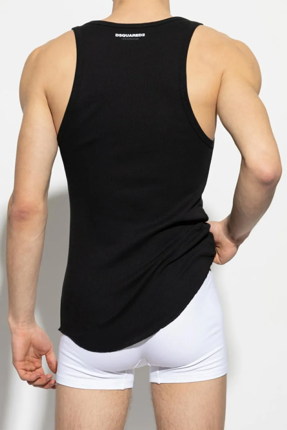 Dsquared2 BLACK Two-pack sleeveless T-shirts
