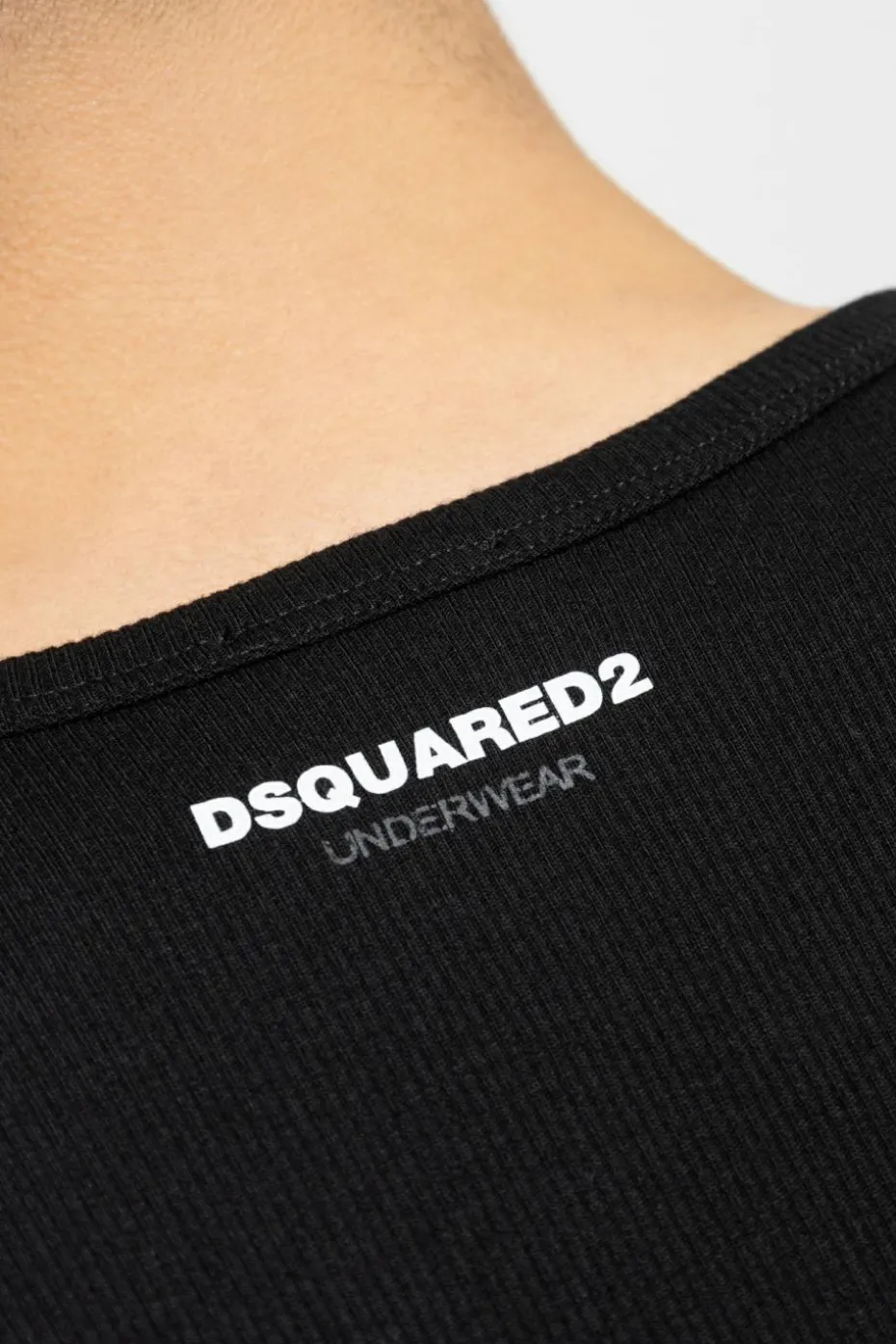 Dsquared2 BLACK Two-pack sleeveless T-shirts