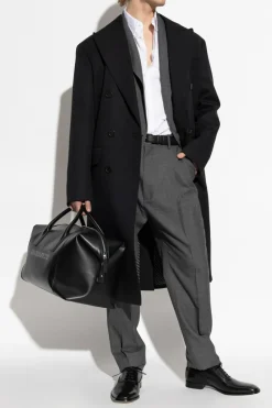 Dsquared2 BLACK Wool coat