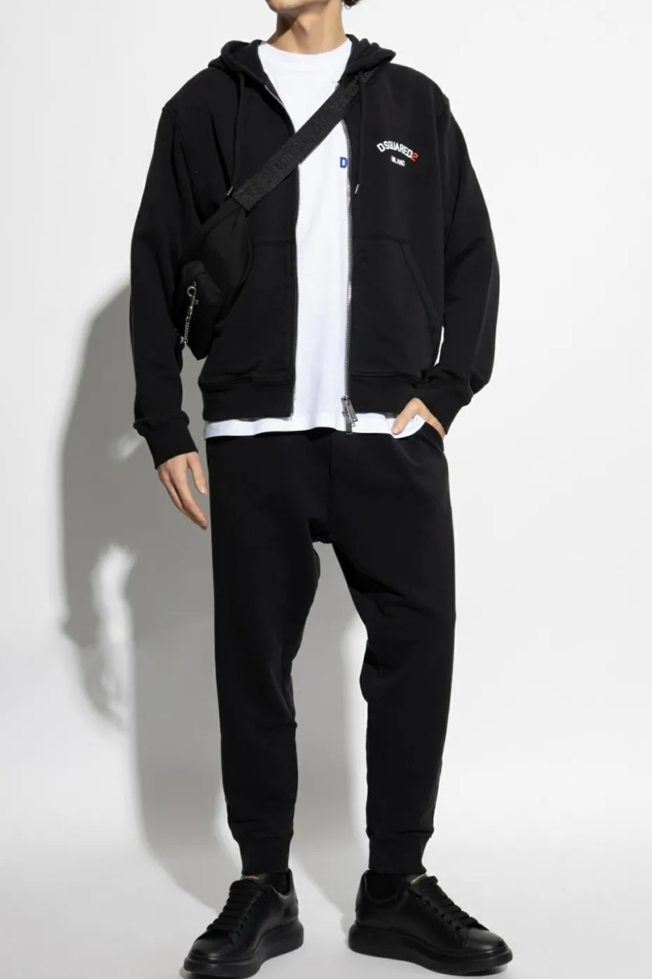 Dsquared2 BLACK Zip-up sweatshirt