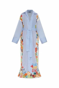 Dsquared2 BLUE Cotton kimono
