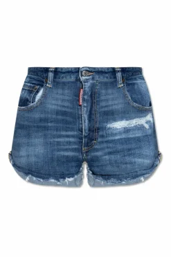 Dsquared2 BLUE High-waisted shorts