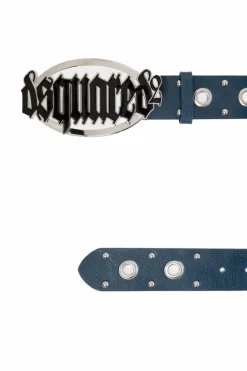 Dsquared2 BLUE Leather belt