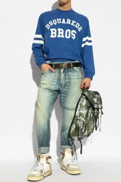 Dsquared2 BLUE Printed T-shirt