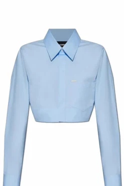 Dsquared2 BLUE Shirt with pockets