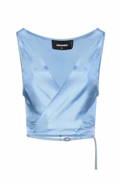 Dsquared2 BLUE Silk top
