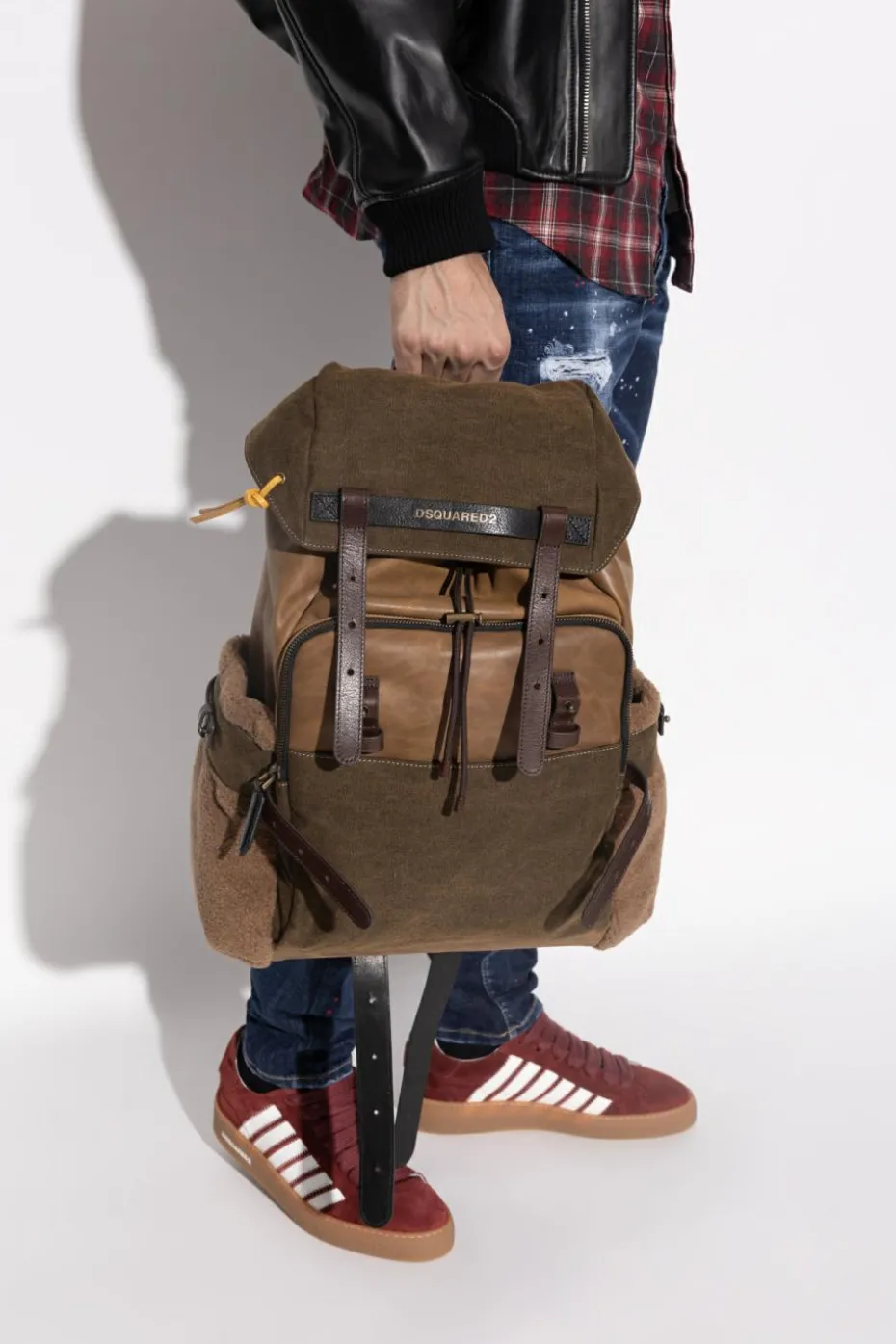 Dsquared2 BROWN Backpack with logo
