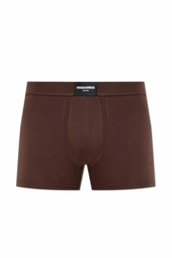 Dsquared2 BROWN Boxers with logo