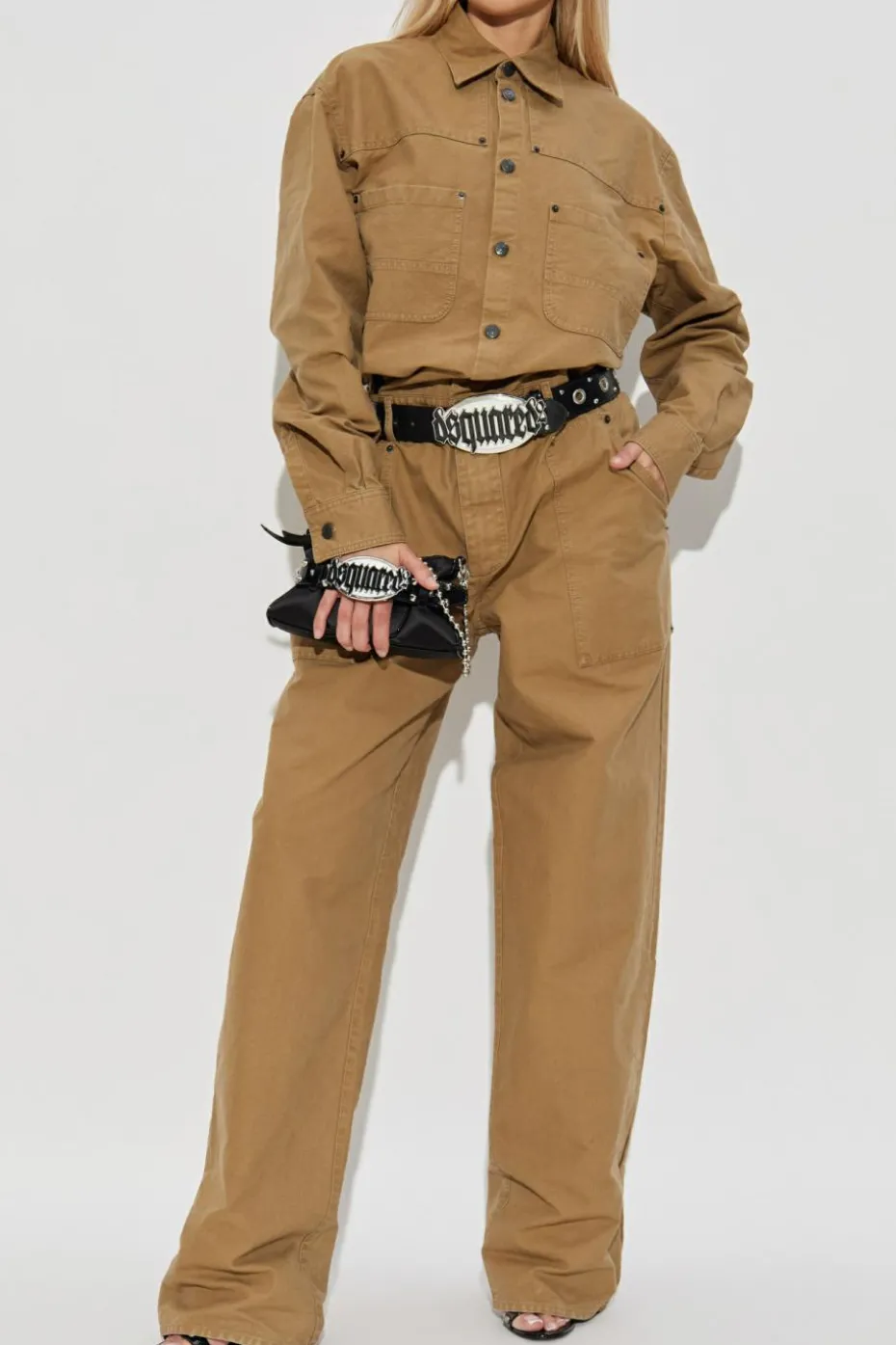 Dsquared2 BROWN Cotton jumpsuit