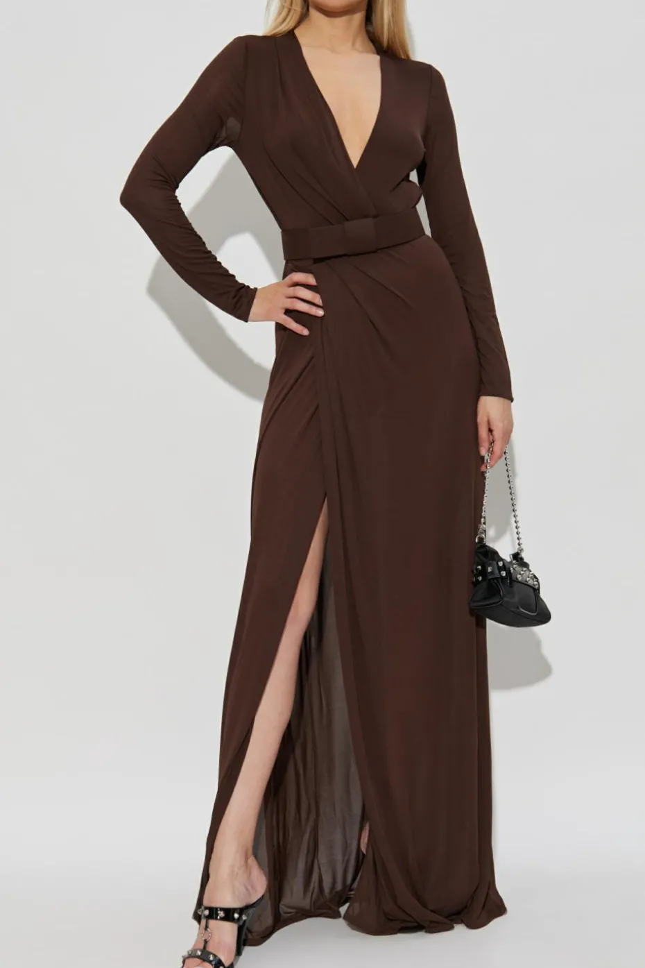 Dsquared2 BROWN Dress with belt