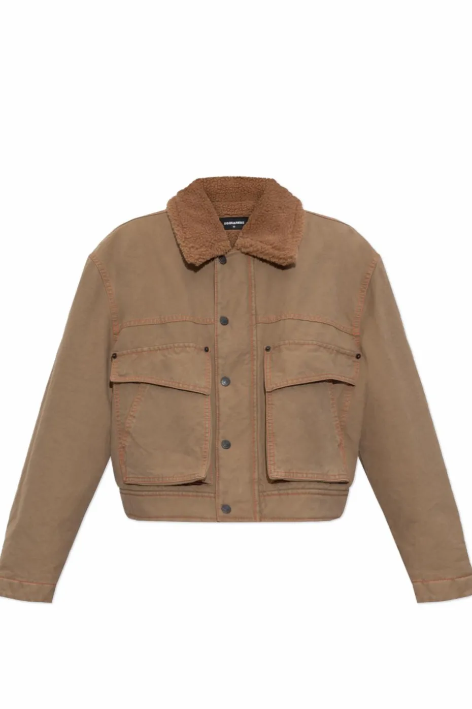 Dsquared2 BROWN Jacket with collar