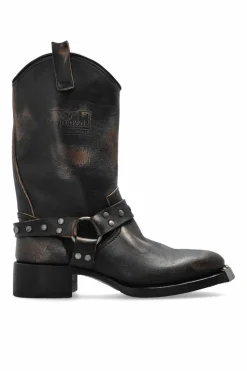 Dsquared2 BROWN Leather ankle boots