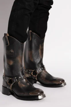 Dsquared2 BROWN Leather ankle boots