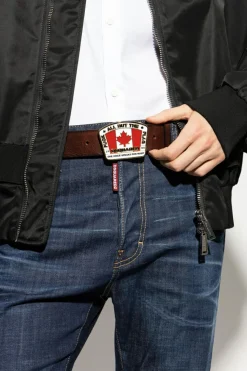 Dsquared2 BROWN Leather belt