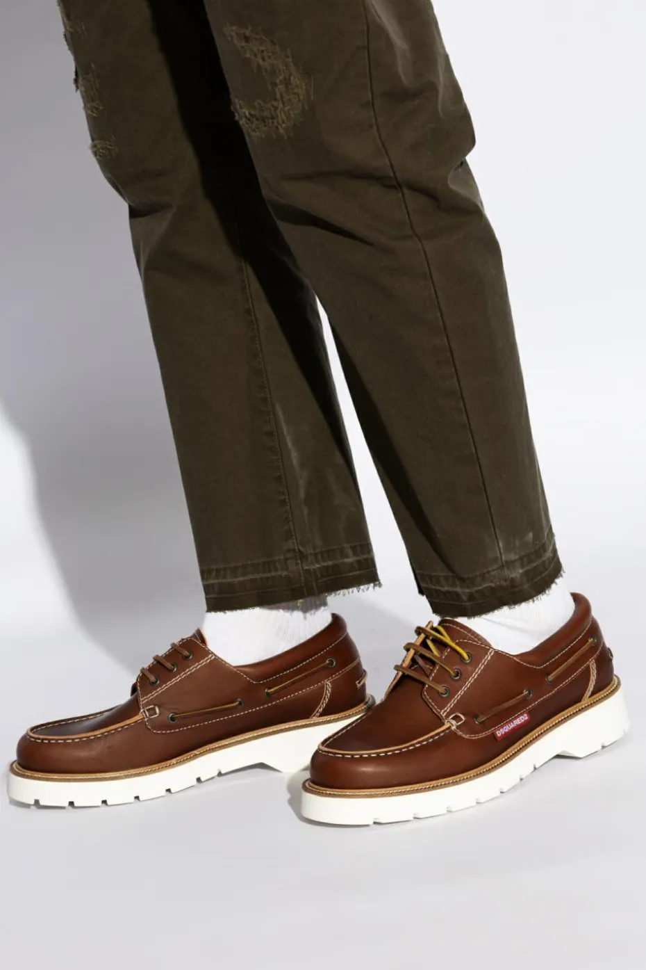 Dsquared2 BROWN Leather shoes