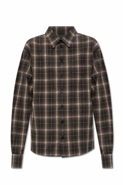 Dsquared2 BROWN Shirt with check pattern