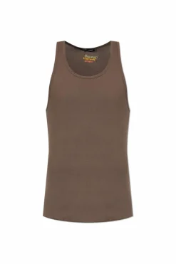 Dsquared2 BROWN Sleeveless T-shirt